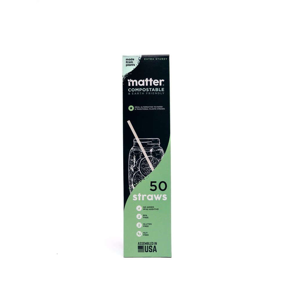 Matter Compostable Straws - 50ct