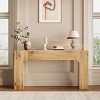 47/63 Inch Farmhouse Console Table, Long Wood Entryway Table Behind Couch, Easy Assembly Hallway Furniture for Living Rooms - 2 of 4