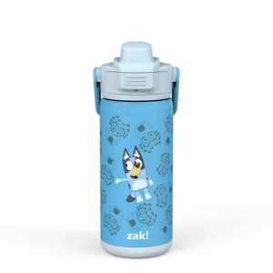 Zak Designs Antimicrobial 14oz Stainless Steel Double Wall Vacuum Beacon Bottle - 1 of 4