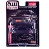 2021 Dodge Charger SRT Hellcat Black with Graphics and Orange Stripes Limited Edition 1/64 Diecast Model Car by Auto World - 3 of 3