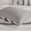 Gracie Mills Belinda Serene Stripe 3-Piece Cotton Duvet Cover Set - 4 of 4