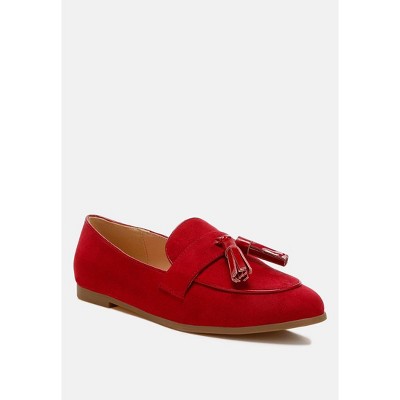 Folklore Micro Suede Tassel Womens Loafers