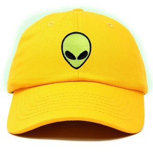 Dalix Alien Embroidered UFO Dad Hat Cotton Baseball Cap Adjustable Mens - 1 of 4