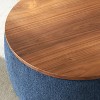NicBex Modern Round Ottoman Coffee Table with Storage,Large End Table,Wooden Center Table for Living Room - 4 of 4