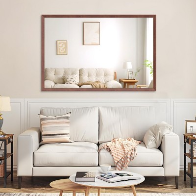 Sapphtopaz Rectangle Bathroom Mirror, Vanity Mirror with Aluminum Frame, Vertical or Horizontal Hanging Decorative Wall Mirrors for Bathroom,Over Sink