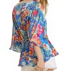 Women's Floral Print Peplum Top - umgee - 3 of 3