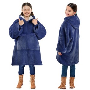 Solaris Blanket Hoodie Sweatshirt for Kids - Warm Soft Gift, Oversized Cozy Fleece Sweatshirt Pullover for Teens, Girls, Boys - 1 of 4