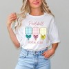 Simply Sage Market Women's Pickleball Checkered Paddles Short Sleeve Graphic Tee - M - White - 2 of 3