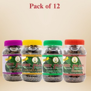 Shastha Traditional Dry Paan Combo Pack C (Contains 12 Items) Meetha - 3 , Gulkand - 3 , Calcutta - 3 & Calcutta Gold - 3 - 1 of 4