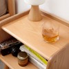PAGED Nightstand Modern Simple Night Stand Wood Bedside Table with Open Compartments and Rounded Edges for Bedroom - 2 of 4