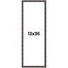 PosterPalooza | Panoramic Slim Profile Brown Picture Frame - UV Acrylic, Foam Board Backing, Hanging Hardware - 2 of 4