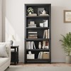 Garvee 71" Farmhouse Bookcase w/ Adjustable Shelves, 5 Tier Tall Bookshelf with Wooden Legs, Rustic Vintage Bookcase for Living Room Office - 4 of 4