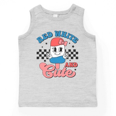 The Juniper Shop Red White And Cute Popsicle Youth Tank Top