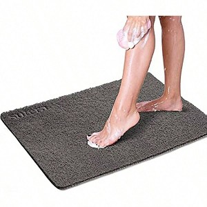 Slide Guard Bath Mat Non - Slip 23.6x17.5 Inch Rubber Mat for Shower Tub, Anti - Slip Floor Mat with Drain Odor Control - 1 of 1