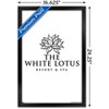 Trends International The White Lotus - Black and White Logo Framed Wall Poster Prints - 3 of 4
