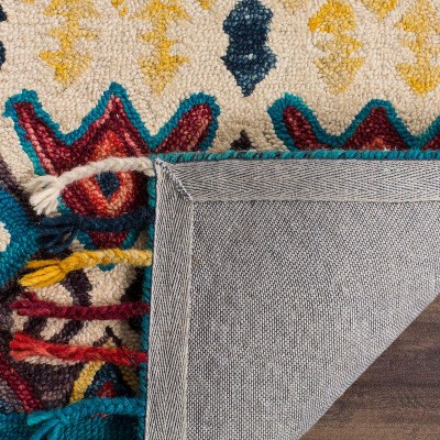 Aspen 6' x 9' Blue Wool Tufted Reversible Area Rug