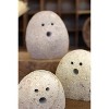 Tabletop River Rock Ghosts – 5 Inch Tall Handmade Halloween Figurines, Set of 3 By Kalalou - 3 of 3