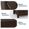 Nasitip 6 Fluted Drawer Dresser, 47" W Chest of Drawers with Fluted Design, Wooden Dresser Organizer for Bedroom Living Room Nursery - 4 of 4