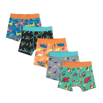 Dinosaur Aop Toddler Boy's 5-pack Boxer Briefs-5t : Target