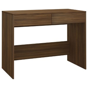 vidaXL Desk Brown Oak 39.8"x19.7"x30.1" Engineered Wood - 1 of 1