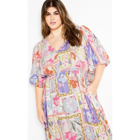 Women's Plus Size Flirtini Maxi Dress - white | CITY CHIC - image 1 of 4