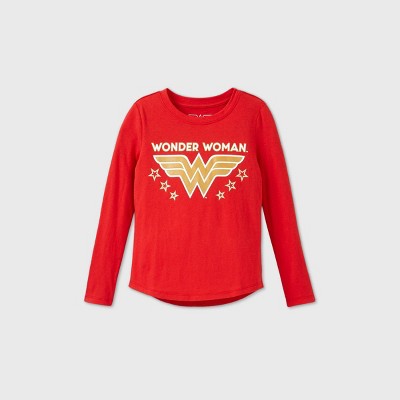 red wonder woman shirt