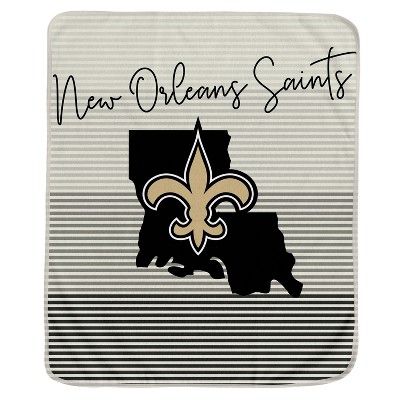 NFL New Orleans Saints Ultra Fleece State Stripe Blanket