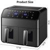 SUGIFT 8-Qt Air Fryer with 2 Baskets 8 Functions - 3 of 4