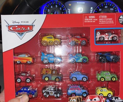 Mattel Disney and Pixar Cars Set of 10 Die-Cast Mini Racers Vehicles,  Collectible Set of 1:55 Scale Toy Cars Inspired by Movies