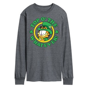 Men's - Garfield - Top O' The Whatever St. Patrick's Day Long Sleeve Graphic T-Shirt - 1 of 4