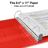 Staples Heavy Duty 1" 3-Ring View Binder Red (24669) 82694 - 3 of 4