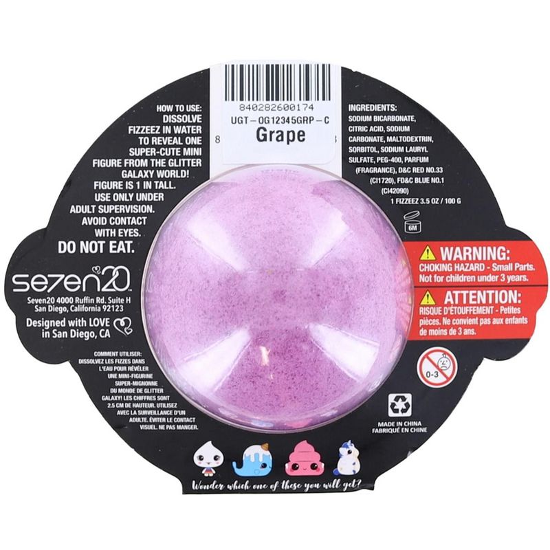 Seven20 Glitter Galaxy FIZZEEZ Super Adorable Teeny-Tiny Surprise Toy | Grape, 2 of 3