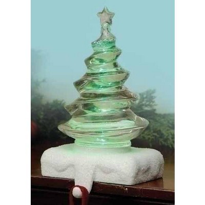 Roman 9" Color Changing LED Christmas Tree Stocking Holder Glitterdome