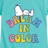 Girls' - Peanuts - Dream In Color Fitted Short Sleeve Graphic T-Shirt - 2 of 4