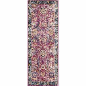 Hauteloom Vick Colorful Burgundy Rug - 1 of 4