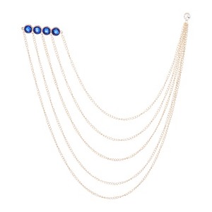 Unique Bargains Alloy Rhinestones Round Tassel Durable Fashionable Crystal Brooch - 1 of 4
