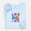 Simply Sage Market S.W.Smiley Sunshine State of Mind Floral Lightweight Garment Dyed Sweatshirt - 2 of 4