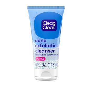 Clean & Clear Acne Triple Clear Exfoliating Facial Scrub with Salicylic Acid, Aloe & Mint - 5 oz