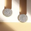 SOHI Women's Embellished Cluster Circular Stud Earrings - 2 of 4