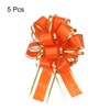 Unique Bargains Christmas Wedding Car Basket Gift Wrapping Big Pull Bow 5 Pcs - 3 of 4