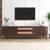 Grungis 2 Drawers TV Stand for TVs Up to 75 Inch,Console Table with Solid Wood Legs for Bedroom,Living Room - 2 of 4