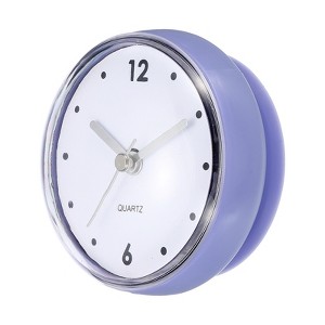 Unique Bargains Waterproof Decorative Silent Quartz Suction Cup Mini Cute Bathroom Clocks - 1 of 4