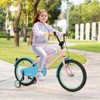 Infans 18" Kids Bike w/Adjustable Saddle Handlebar Removable Training Wheels Handbrake - 4 of 4