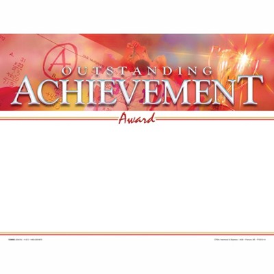 Hammond & Stephens Outstanding Achievement Recognition  Award - Blank Item, 11 x 8-1/2 inches, pk of 25
