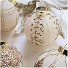 Coucheta 3.15 Inch Flocked Christmas Ornaments, Shatterproof Holiday Decorations, Hand-Painted Tree Ornaments for Home Decor,12-Pack - 3 of 4