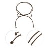 Unique Bargains Christmas Pure Leather Cord End Knot Festival Wrap Belt 1 Pc - 4 of 4
