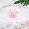 Unique Bargains Butterfly Flower Thickened Paper 3D Funny Birthday Cards for Best Friends Gift - 4 of 4