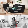 MYINDA 3-in-1 Convertible Sofa Bed, Deep Seat Couch - 3-Seater Sofa, Sparkling Chenille Chaise Lounge for Living Room, Studio,Office - 4 of 4