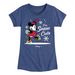 Girls' - Disney - I'm Snow Cute Fitted Short Sleeve Graphic T-Shirt - 1 of 4