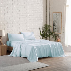 BrylaneHome 300 Thread Count Tencel; Lyocell Sateen Set - 1 of 2